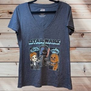 SOLD Star Wars - Women Star Wars Sound Effects V-Neck T-Shirt